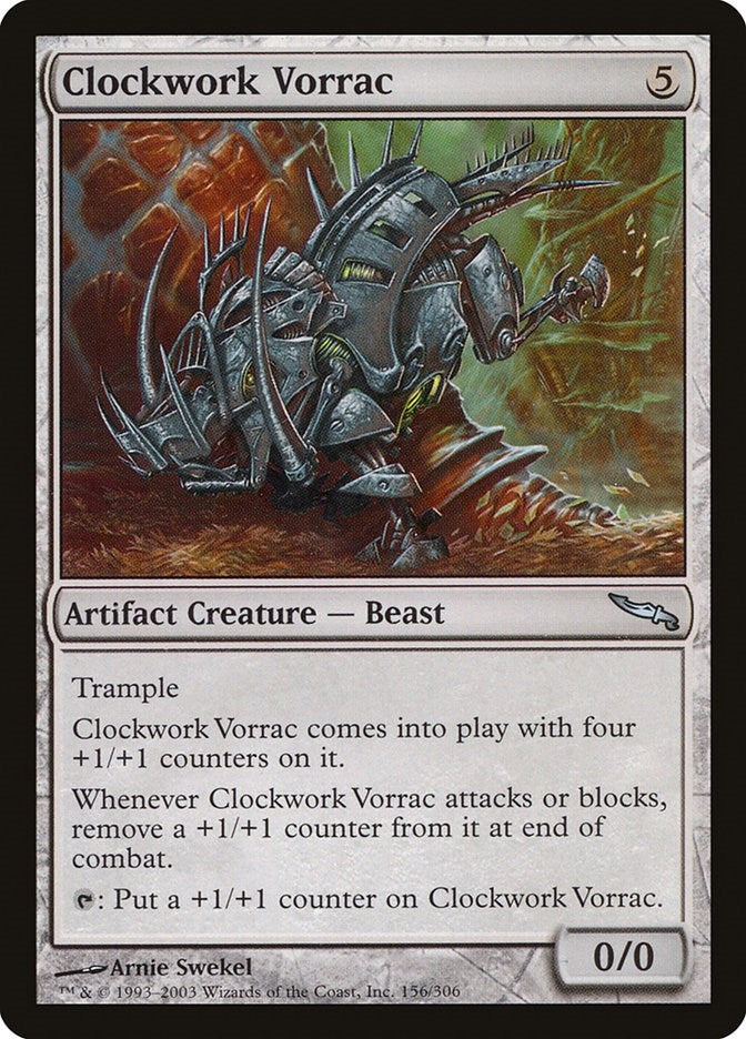 Image for Clockwork Vorrac (Mirrodin) (156) - Magic: The Gathering