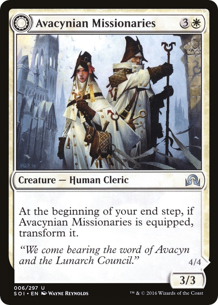 Image for Avacynian Missionaries (Shadows over Innistrad) (6) - Magic: The Gathering