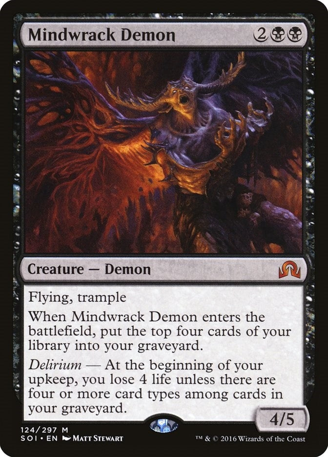 Image for Mindwrack Demon (Shadows over Innistrad) (124) - Magic: The Gathering