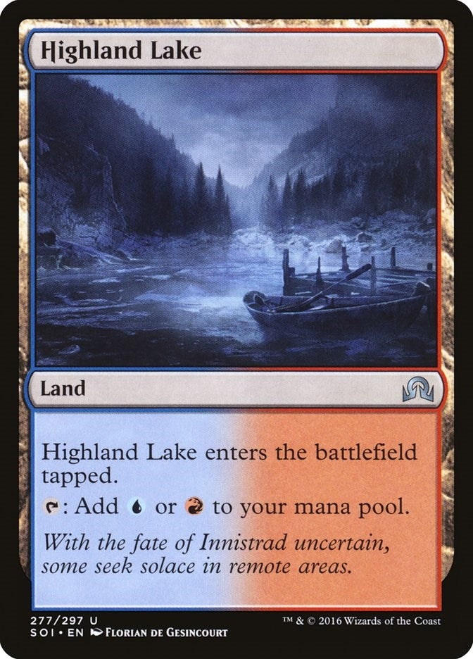 Image for Highland Lake (Shadows over Innistrad) (277) - Magic: The Gathering