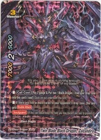 Image for Twin Blade Black Dragon, Zalcandira (RR Foil) (Starter Deck: Hollow Black Dragon) (D-SD03/0001EN) - Future Card BuddyFight