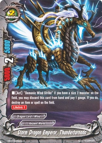 Image for Storm Dragon Emperor, Thundertornado (Immortal Entities) (EB01/0022EN) - Future Card BuddyFight