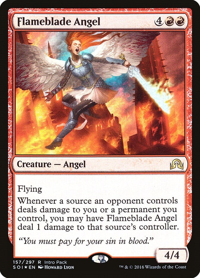 Image for Flameblade Angel (Unique and Miscellaneous Promos) (157) - Magic: The Gathering
