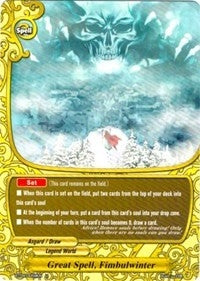 Image for Great Spell, Fimbulwinter (Darkness Fable) (BT04/0059EN) - Future Card BuddyFight