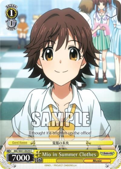 Image for Mio in Summer Clothes (The iDOLM@STER Cinderella Girls) (IMC/W41-E029 C) - Weiss Schwarz