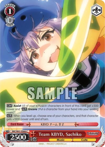 Image for Team KBYD, Sachiko (The iDOLM@STER Cinderella Girls) (IMC/W41-E066 C) - Weiss Schwarz