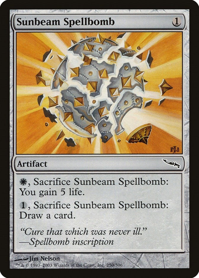Image for Sunbeam Spellbomb (Mirrodin) (250) - Magic: The Gathering
