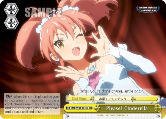 Image for Please! Cinderella (Yellow) (A) (The iDOLM@STER Cinderella Girls) (IMC/W41-TE18a TD) - Weiss Schwarz
