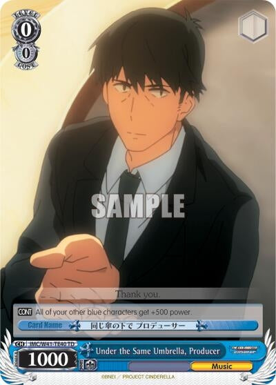 Image for Under the Same Umbrella, Producer (The iDOLM@STER Cinderella Girls) (IMC/W41-TE40 TD) - Weiss Schwarz