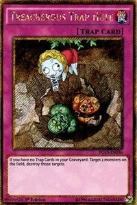Image for Treacherous Trap Hole (Premium Gold: Infinite Gold) (PGL3-EN036) - YuGiOh
