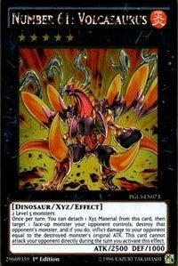 Image for Number 61: Volcasaurus (Premium Gold: Infinite Gold) (PGL3-EN073) - YuGiOh