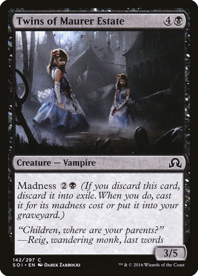 Image for Twins of Maurer Estate (Shadows over Innistrad) (142) - Magic: The Gathering