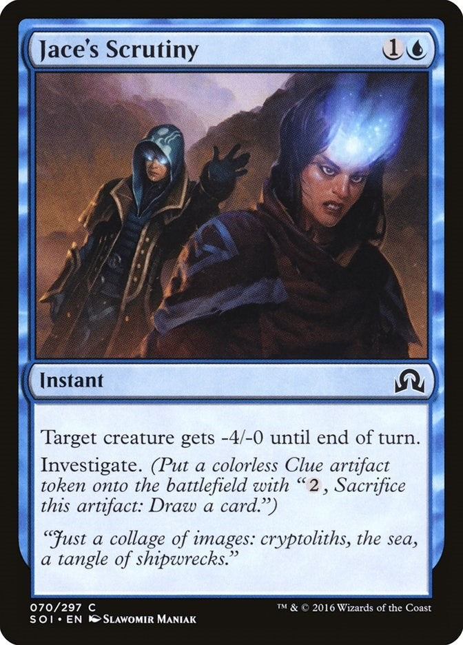 Image for Jace's Scrutiny (Shadows over Innistrad) (70) - Magic: The Gathering