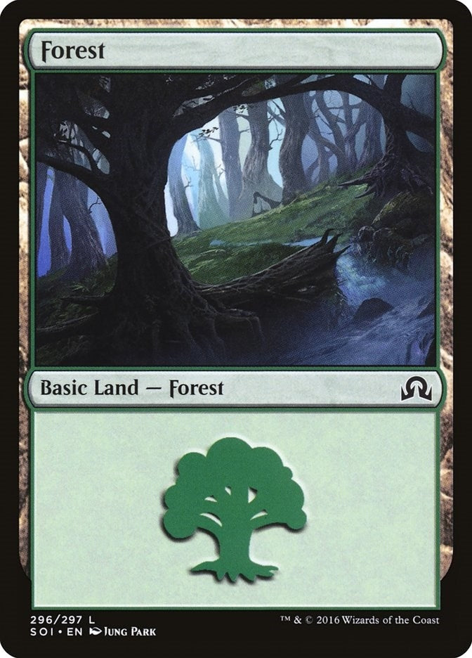 Image for Forest (296) (Shadows over Innistrad) (296) - Magic: The Gathering