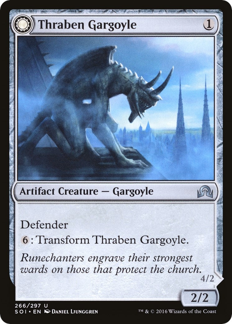Image for Thraben Gargoyle (Shadows over Innistrad) (266) - Magic: The Gathering