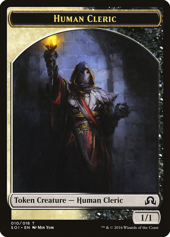 Image for Human Cleric Token (Shadows over Innistrad) (10) - Magic: The Gathering