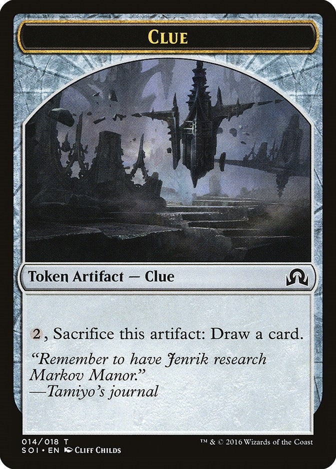 Image for Clue Token (014) (Shadows over Innistrad) (14) - Magic: The Gathering