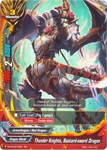 Image for Thunder Knights, Bastard-sword Dragon (Drum's Adventures) (BT03/0010EN) - Future Card BuddyFight