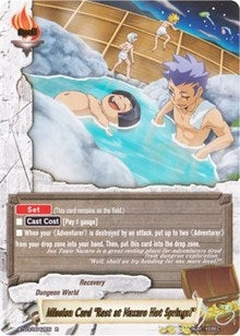 Image for Mission Card "Rest at Nazaro Hot Springs!" (Drum's Adventures) (BT03/0042EN) - Future Card BuddyFight