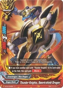 Image for Thunder Knights, Sword-shield Dragon (Drum's Adventures) (BT03/0046EN) - Future Card BuddyFight