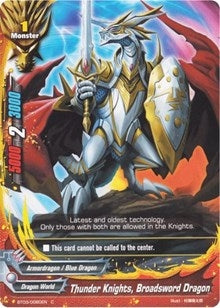 Image for Thunder Knights, Broadsword Dragon (Drum's Adventures) (BT03/0080EN) - Future Card BuddyFight