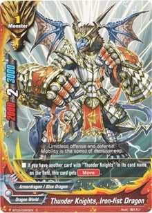 Image for Thunder Knights, Iron-fist Dragon (Drum's Adventures) (BT03/0083EN) - Future Card BuddyFight