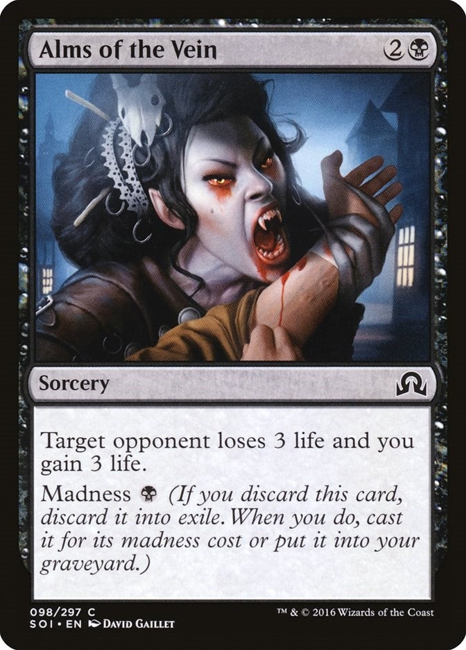 Image for Alms of the Vein (Shadows over Innistrad) (98) - Magic: The Gathering