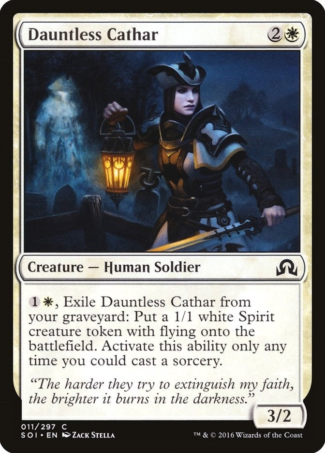 Image for Dauntless Cathar (Shadows over Innistrad) (11) - Magic: The Gathering