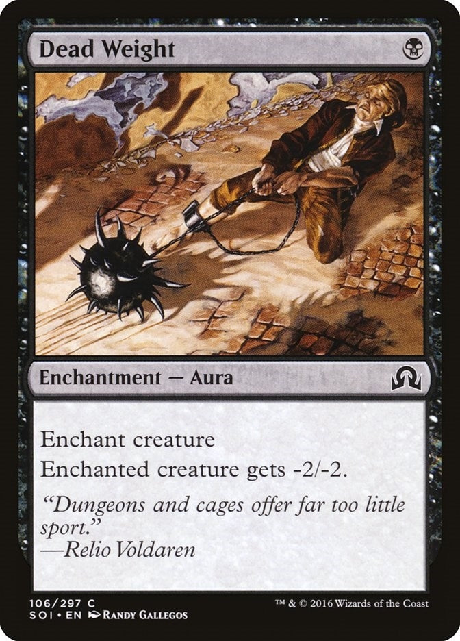 Image for Dead Weight (Shadows over Innistrad) (106) - Magic: The Gathering