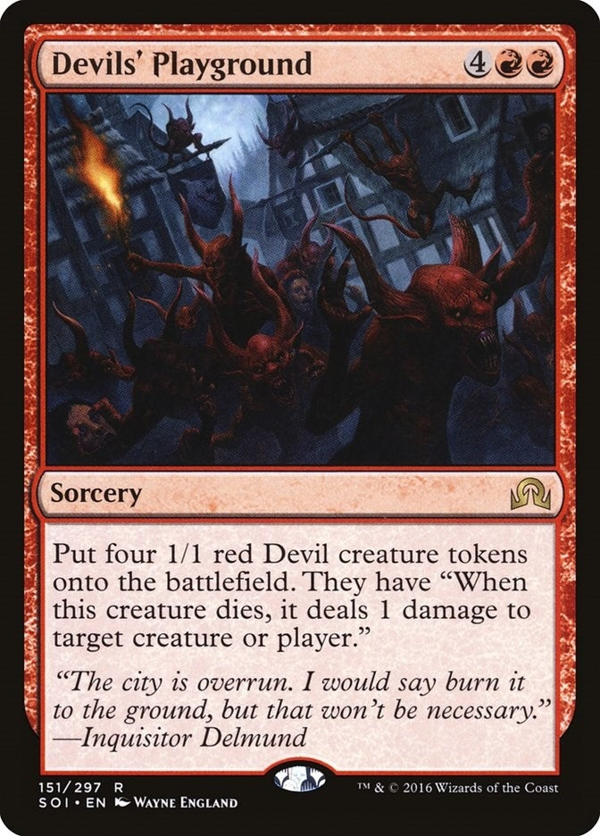 Image for Devils' Playground (Shadows over Innistrad) (151) - Magic: The Gathering