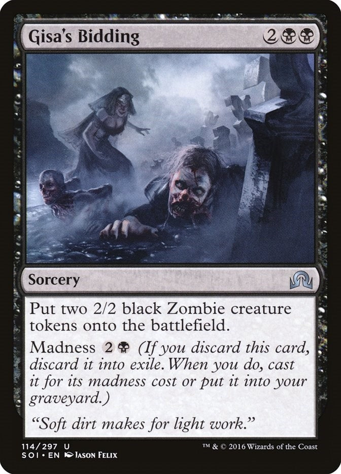 Image for Gisa's Bidding (Shadows over Innistrad) (114) - Magic: The Gathering