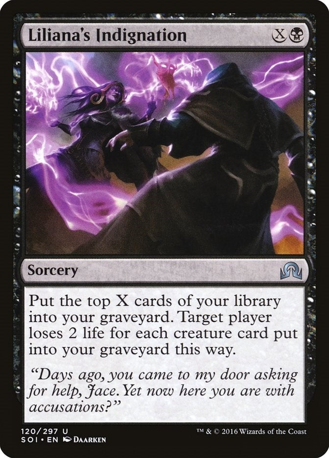 Image for Liliana's Indignation (Shadows over Innistrad) (120) - Magic: The Gathering
