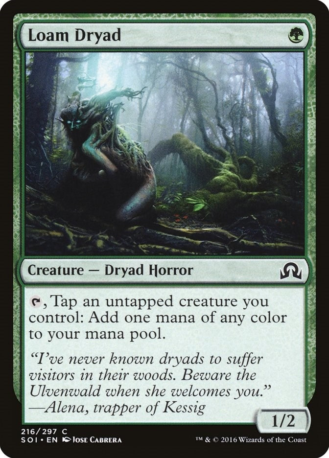 Image for Loam Dryad (Shadows over Innistrad) (216) - Magic: The Gathering