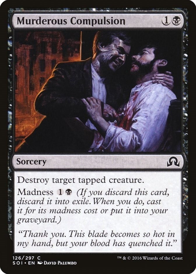 Image for Murderous Compulsion (Shadows over Innistrad) (126) - Magic: The Gathering