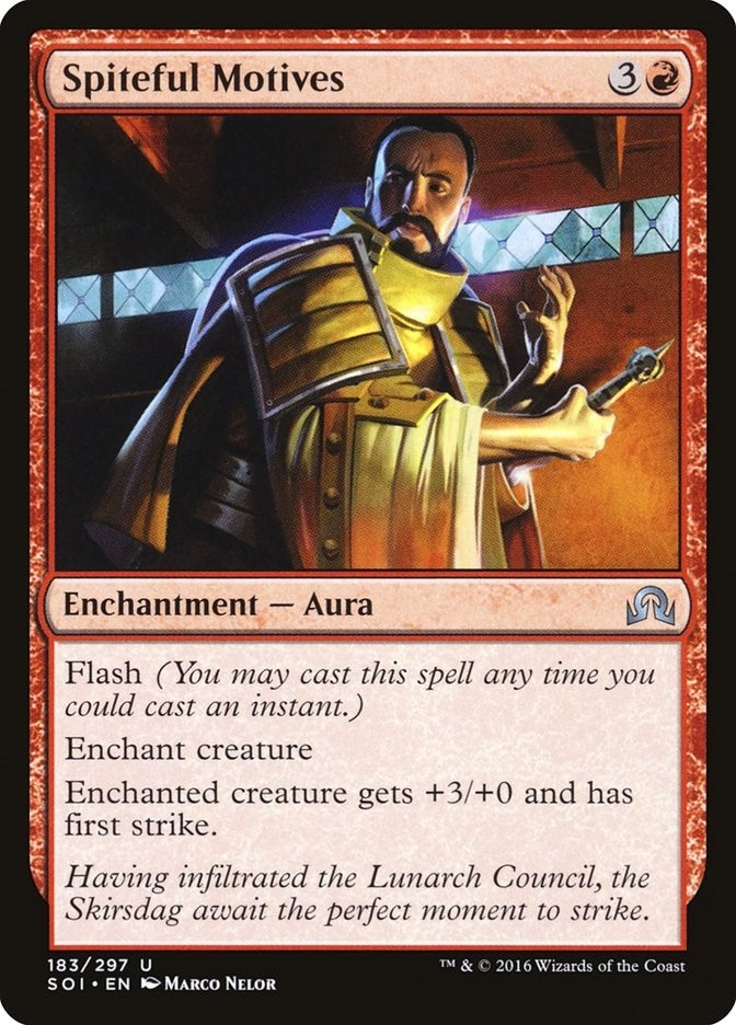 Image for Spiteful Motives (Shadows over Innistrad) (183) - Magic: The Gathering