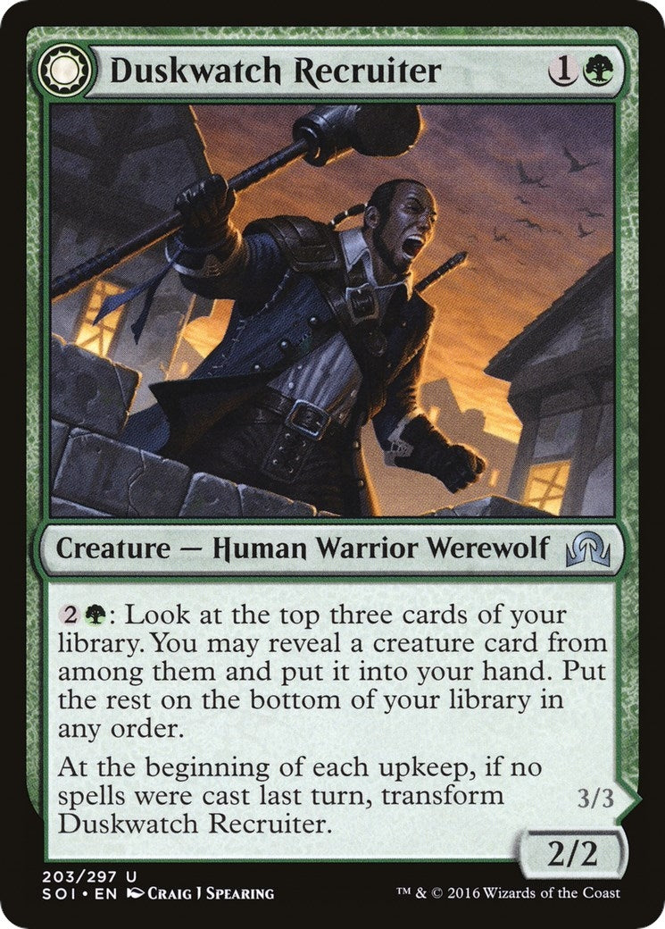 Image for Duskwatch Recruiter (Shadows over Innistrad) (203) - Magic: The Gathering