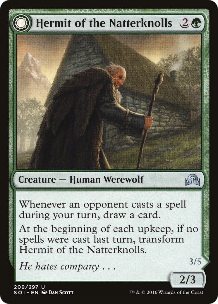 Image for Hermit of the Natterknolls (Shadows over Innistrad) (209) - Magic: The Gathering