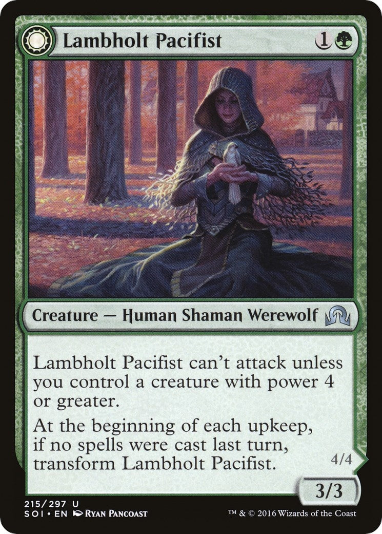 Image for Lambholt Pacifist (Shadows over Innistrad) (215) - Magic: The Gathering