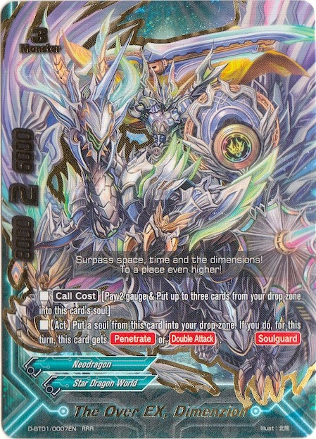 Image for The Over EX, Dimenzion (Unleash! Impact Dragon!!) (D-BT01/0007EN) - Future Card BuddyFight