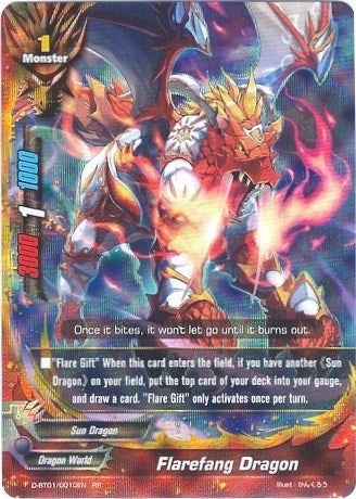 Image for Flarefang Dragon (Unleash! Impact Dragon!!) (D-BT01/0010EN) - Future Card BuddyFight