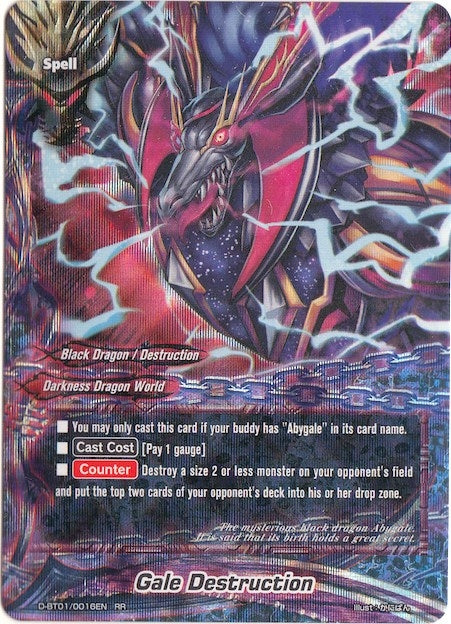 Image for Gale Destruction (Unleash! Impact Dragon!!) (D-BT01/0016EN) - Future Card BuddyFight
