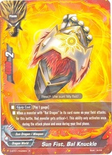Image for Sun Fist, Bal Knuckle (Unleash! Impact Dragon!!) (D-BT01/0026EN) - Future Card BuddyFight