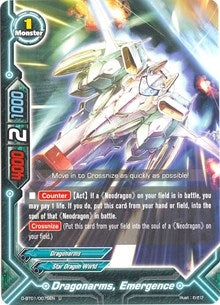 Image for Dragonarms, Emergence (Unleash! Impact Dragon!!) (D-BT01/0075EN) - Future Card BuddyFight