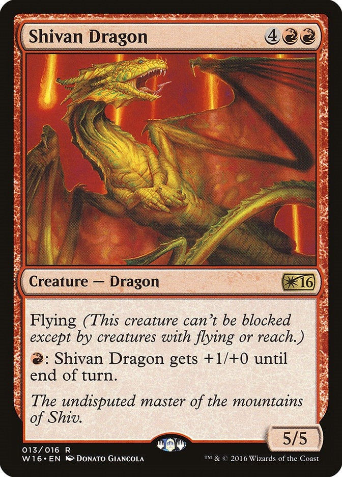 Image for Shivan Dragon (Welcome Deck 2016) (13) - Magic: The Gathering