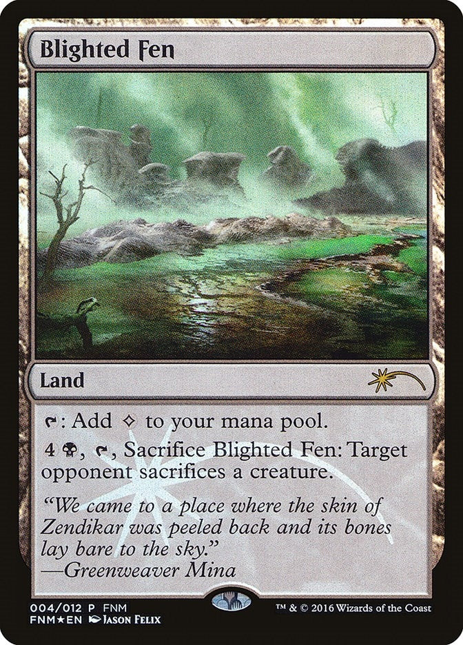 Image for Blighted Fen (FNM Promos) (4) - Magic: The Gathering