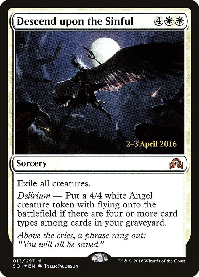 Image for Descend upon the Sinful (Prerelease Cards) (13) - Magic: The Gathering