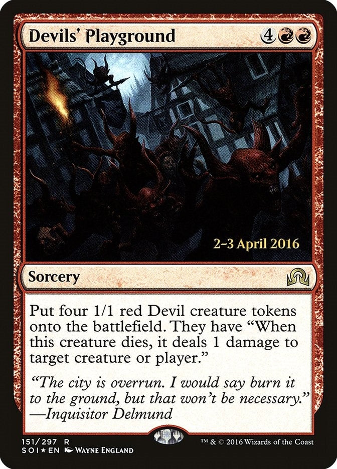 Image for Devils' Playground (Prerelease Cards) (151) - Magic: The Gathering