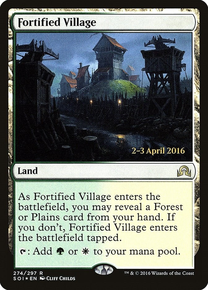 Image for Fortified Village (Prerelease Cards) (274) - Magic: The Gathering