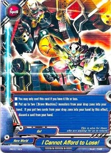 Image for I Cannot Afford to Lose! (Promo Cards) (PR/0116EN) - Future Card BuddyFight