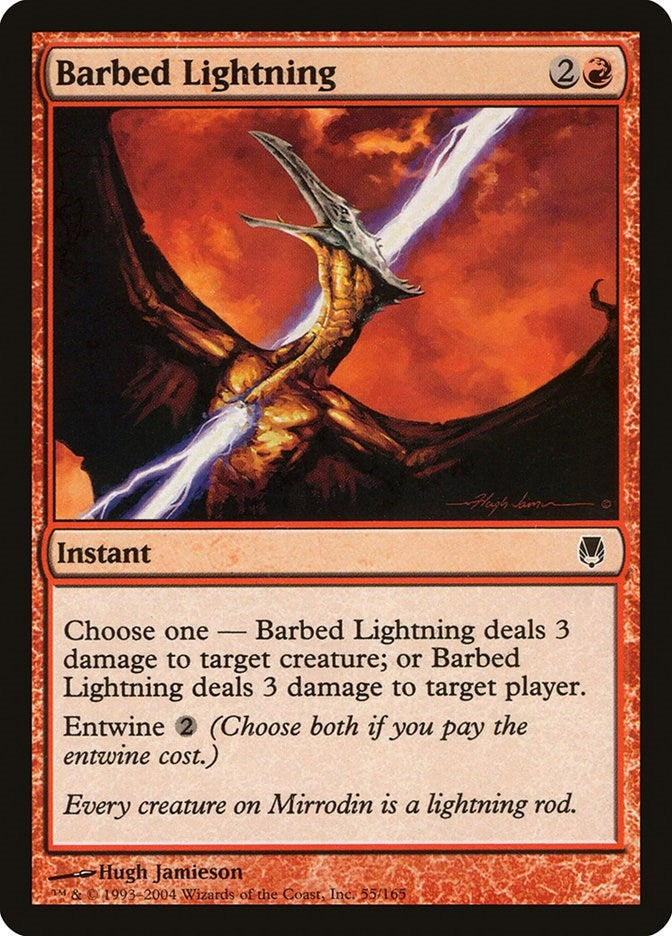 Image for Barbed Lightning (Darksteel) (55) - Magic: The Gathering